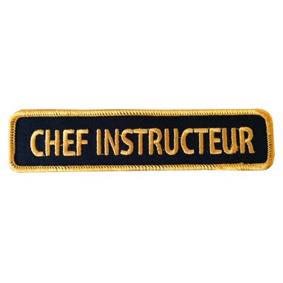 Crest Chef Instructeur (french)